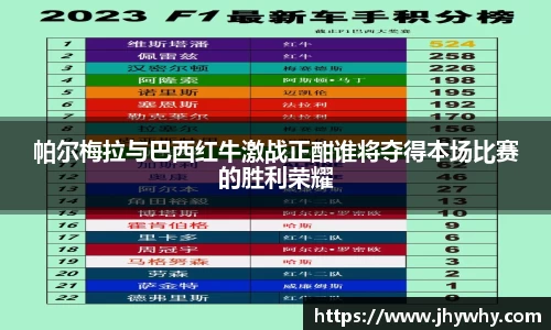帕尔梅拉与巴西红牛激战正酣谁将夺得本场比赛的胜利荣耀